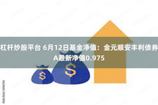 杠杆炒股平台 6月12日基金净值：金元顺安丰利债券A最新净值0.975