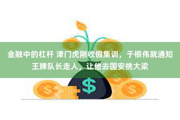 金融中的杠杆 津门虎刚收假集训，于根伟就通知王牌队长走人，让他去国安挑大梁