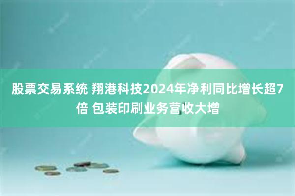 股票交易系统 翔港科技2024年净利同比增长超7倍 包装印刷业务营收大增